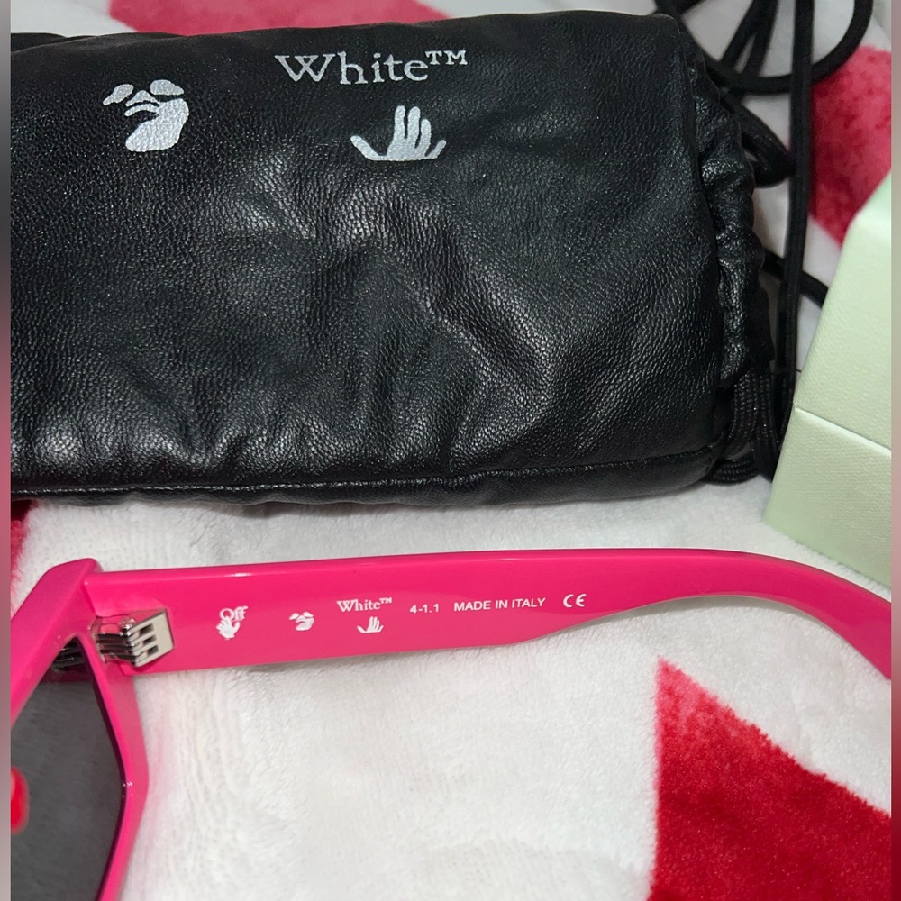 OFF WHITE PINK MARFA SUNGLASSES - Picture 4 of 6